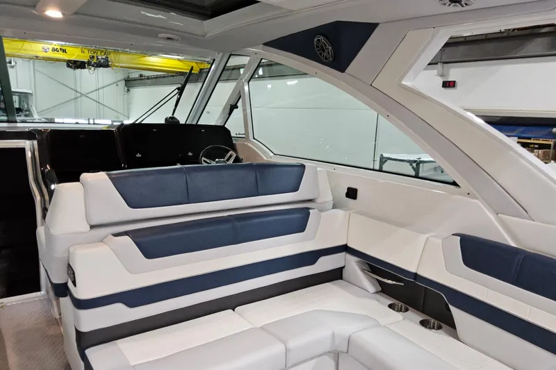  Yacht Photos Pics 2026 Formula 380 Super Sport Crossover OB interior with sleek seating and modern design.