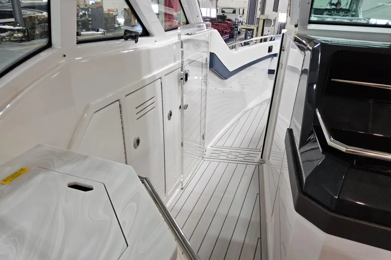  Yacht Photos Pics Interior view of 2026 Formula 380 Super Sport Crossover OB boat, featuring sleek design and modern finishes.