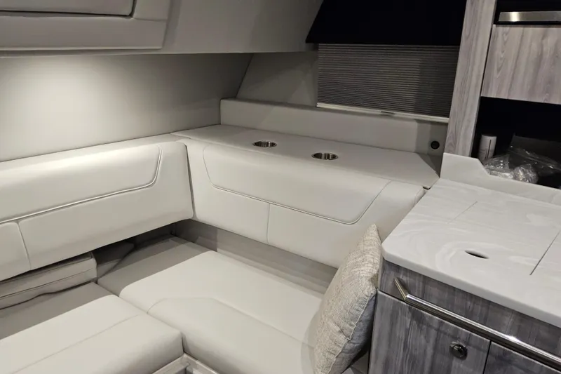  Yacht Photos Pics 2026 Formula 380 Super Sport Crossover OB interior with sleek seating and modern design.