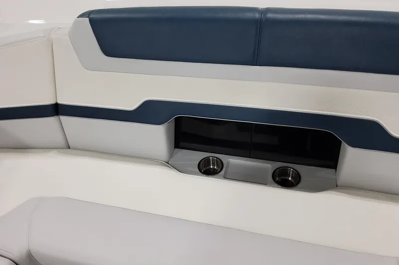  Yacht Photos Pics 2026 Formula 380 Super Sport Crossover OB interior seating with cup holders.