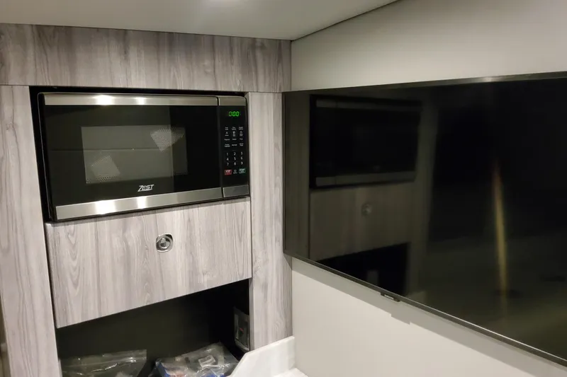  Yacht Photos Pics Modern kitchen area in 2026 Formula 380 Super Sport Crossover OB boat.