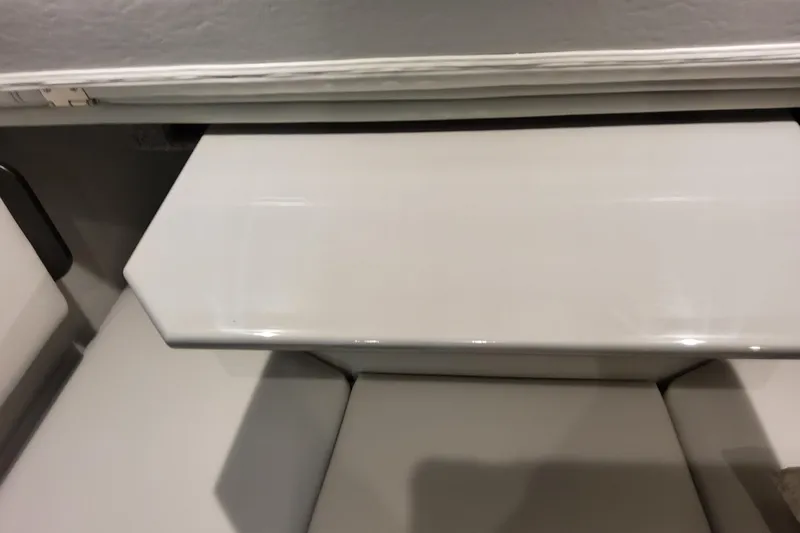  Yacht Photos Pics Interior seating of 2026 Formula 380 Super Sport Crossover OB, featuring sleek white design.