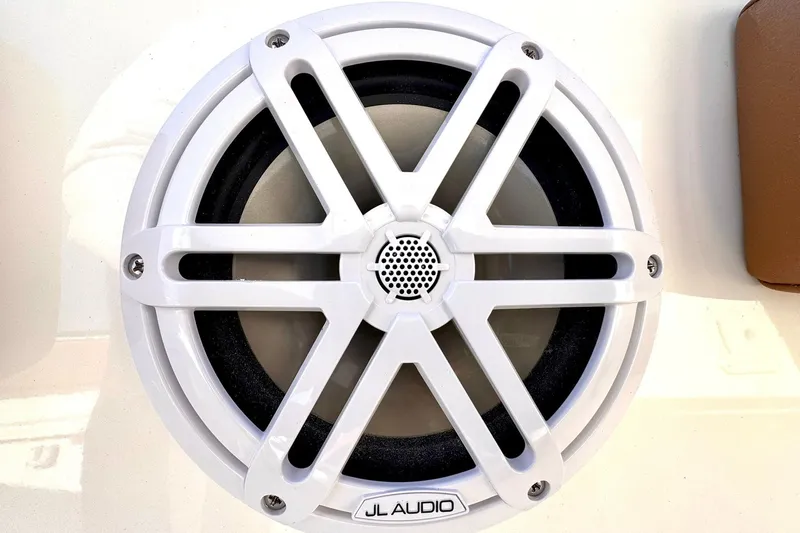  Yacht Photos Pics White JL Audio speaker on 2026 Key West 239 FSR boat.