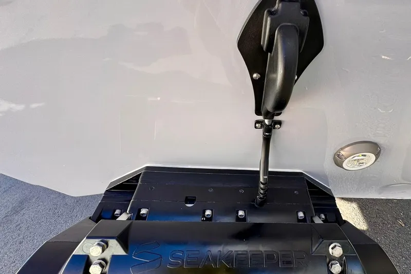  Yacht Photos Pics Close-up of Seakeeper installation on 2026 Key West 239 FSR boat.