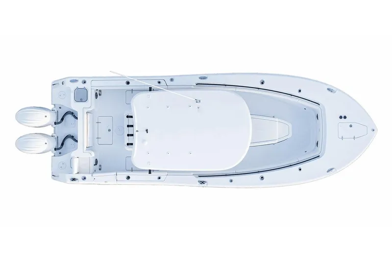  Yacht Photos Pics Manufacturer Provided Image: Top view of 2025 Sea Hunt Gamefish 27 Coffin Box boat with dual engines.