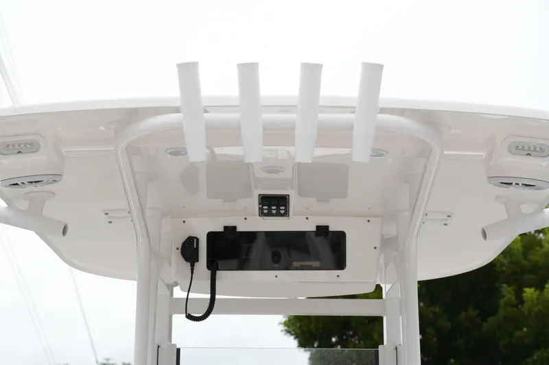  Yacht Photos Pics 2025 NauticStar 252 Legacy boat T-top with rod holders and electronics.