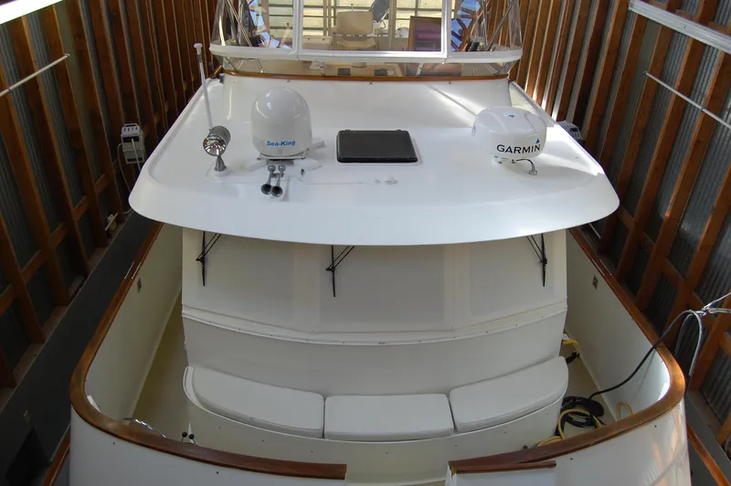 Legacy Yacht Photos Pics 1981 Ocean Alexander 50 Pilothouse yacht in dock.