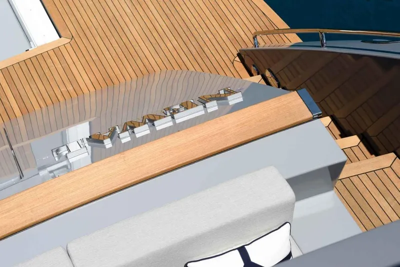  Yacht Photos Pics Luxurious 1985 Heesen Pleasure Vessel with elegant wooden deck and sleek design.