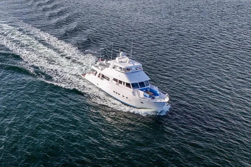 Daddy-o Yacht Photos Pics 2023 Outer Reef Yachts 670 Azure cruising on open water.