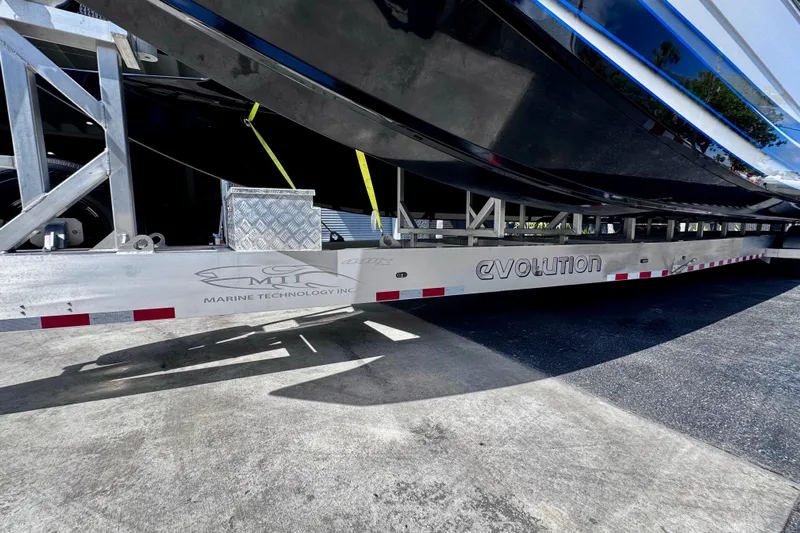  Yacht Photos Pics Trailer for 2025 MTI 440 boat, featuring "Evolution" branding and Marine Technology Inc. logo.