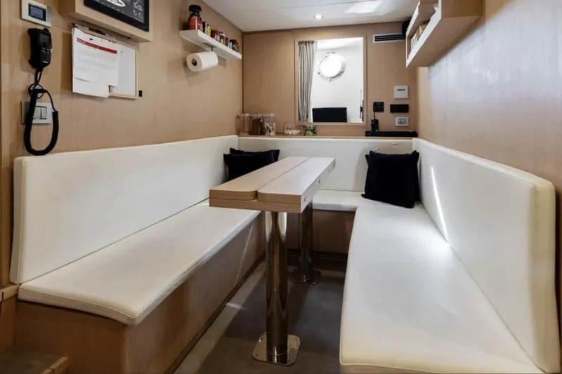 Tito El Patron Yacht Photos Pics TITO EL PATRON 121'6"/37.Custom Line Navetta 37  Crew Mess