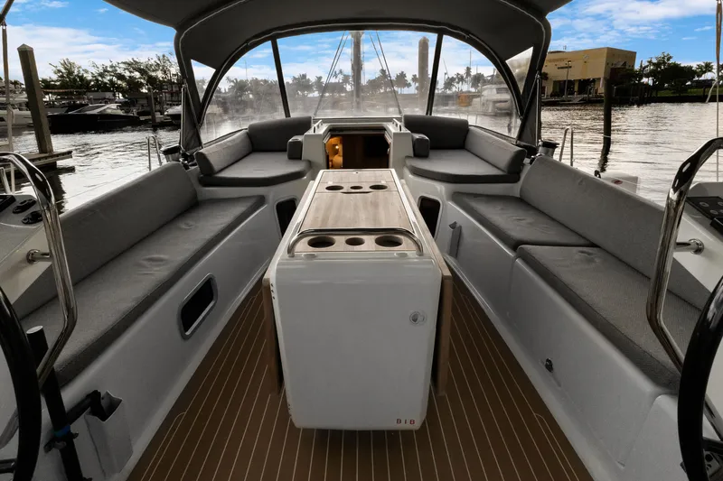 Beatrice Yacht Photos Pics 2021 Jeanneau Sun Odyssey 51 Performance yacht interior with spacious seating and modern design.