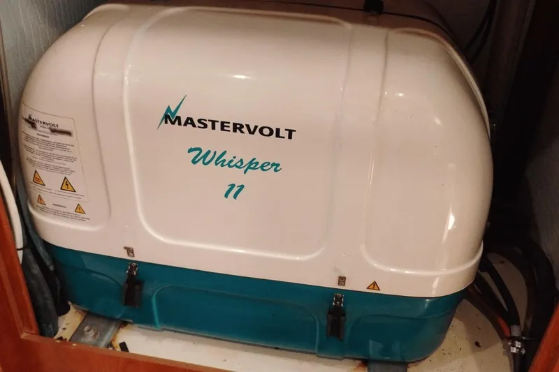  Yacht Photos Pics Mastervolt Whisper 11 generator in 2009 Hunter 50 Center Cockpit yacht.