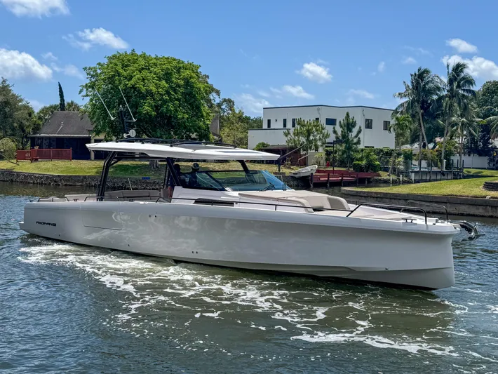  Yacht Photos Pics 2024 Axopar 45 ST BRABUS Trim Mediterrana cruising on a sunny day.