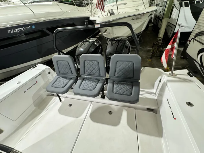 Escape Artist Yacht Photos Pics 2020 Axopar 37 Cross Cabin BRABUS with three rear seats and dual engines.