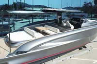 2025 Solaris Power 40F Open luxury yacht with sleek design and modern features.