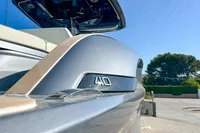 2025 Solaris Power 40F Open yacht, sleek design, close-up view, sunny day.
