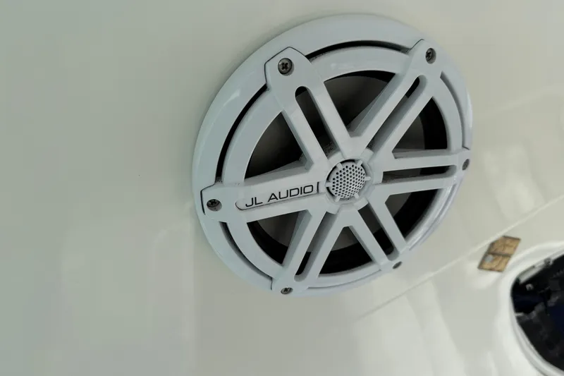 Turn The Page Yacht Photos Pics JL Audio speaker on 2006 Sea Ray 48 Sundancer yacht.