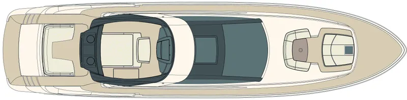 Purosangue Yacht Photos Pics Manufacturer Provided Image: Riva 86' DOMINO Sundeck Layout Plan