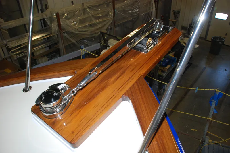 Lu Ella B Yacht Photos Pics pulpit detail