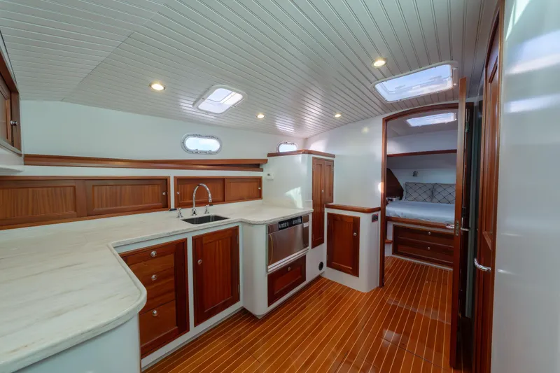 Lu Ella B Yacht Photos Pics galley overview