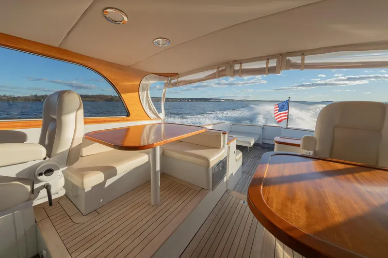 Lu Ella B Yacht Photos Pics bridgedeck from portside fwd