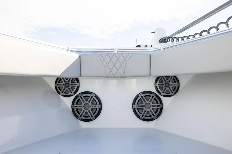  Yacht Photos Pics 2016 Contender 39 ST boat interior with JL Audio speakers.