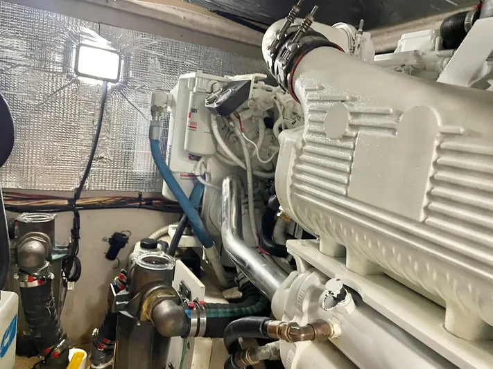 Covetime II Yacht Photos Pics Engine room of 2006 Sea Ray 44 Sedan Bridge.