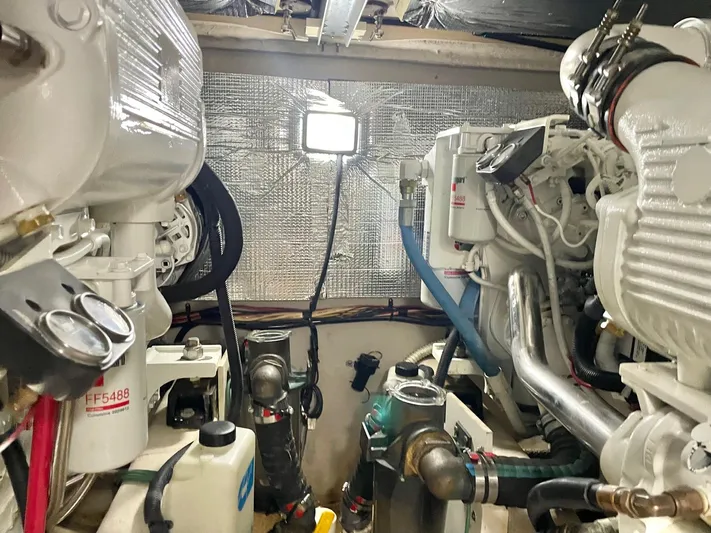 Covetime II Yacht Photos Pics Engine room of 2006 Sea Ray 44 Sedan Bridge.