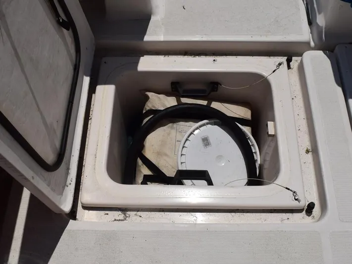  Yacht Photos Pics Storage compartment on a 2006 Tiara Yachts 3200 Open boat.