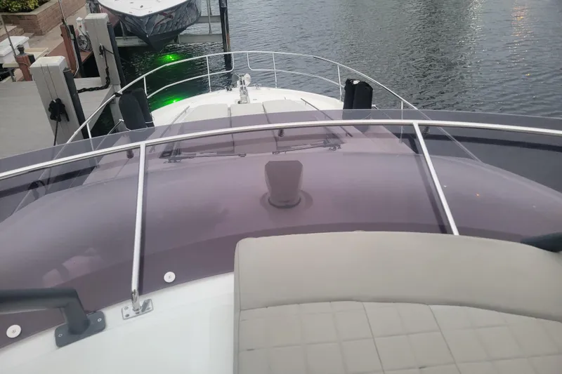 Elles II Yacht Photos Pics 2018 Prestige 520 yacht docked, featuring sleek design and waterfront view.