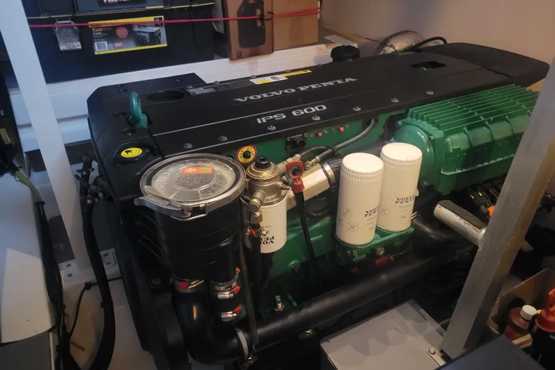 Elles II Yacht Photos Pics Volvo Penta IPS 600 engine in a 2018 Prestige 520 yacht.