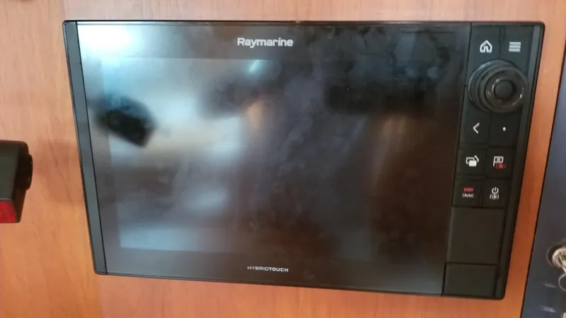  Yacht Photos Pics Raymarine HybridTouch display on CNB 64 yacht, 2003 model.