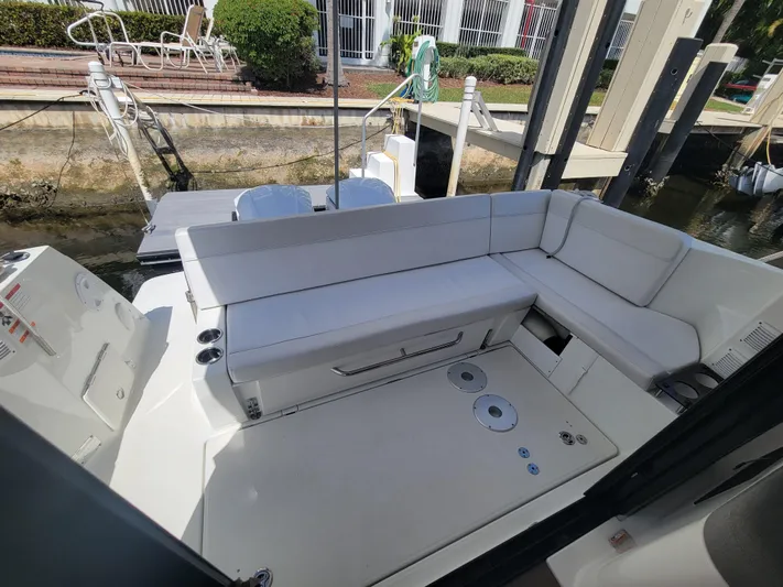  Yacht Photos Pics 2020 Jeanneau NC1095 boat with spacious seating area and modern design.