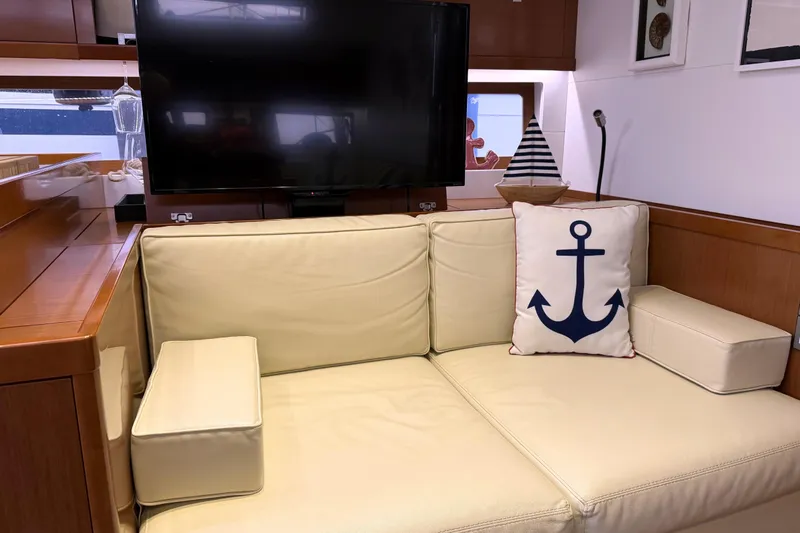 Allure Yacht Photos Pics Salon (Port) & TV with motion mount.