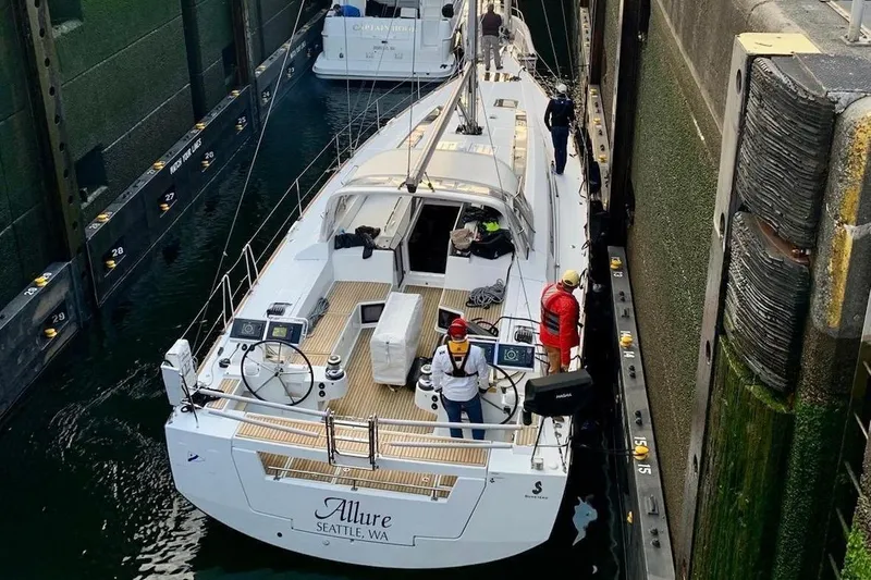 Allure Yacht Photos Pics Transiting the Locks.