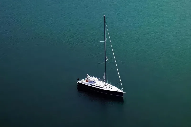 Allure Yacht Photos Pics Summer Cruise, anchored for the day.