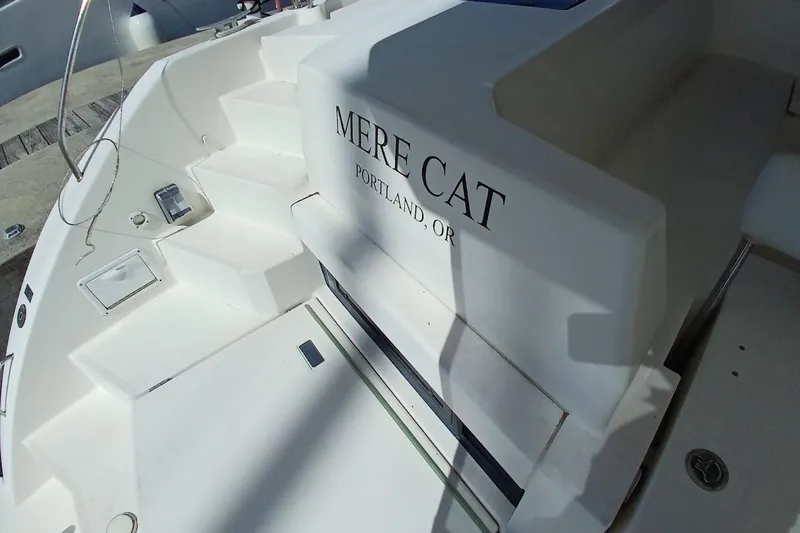 Mere Cat Yacht Photos Pics 2018 Leopard 45 catamaran named "Mere Cat" docked in Portland, Oregon.