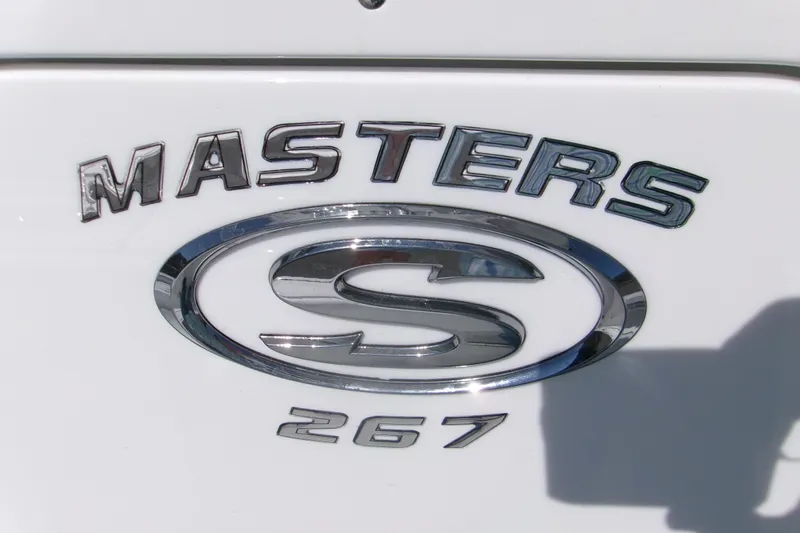  Yacht Photos Pics 2026 Sportsman Masters 267OE Bay Boat logo on white surface.