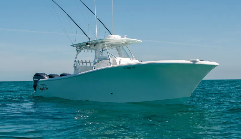  Yacht Photos Pics 2025 Front Runner 36 Center Console boat on open water.