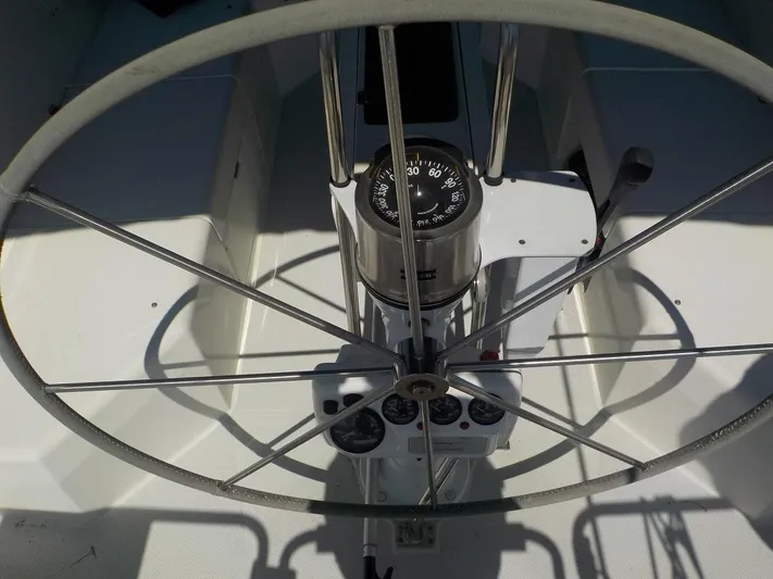 Brisa Surena Yacht Photos Pics Wheel & Compass