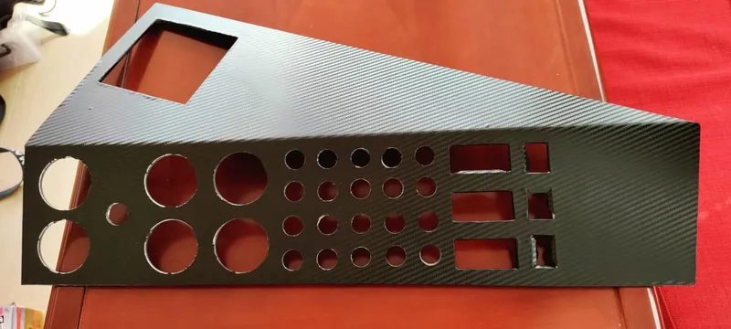 Felitsata II Yacht Photos Pics Carbon fiber panel with multiple cutouts for Hanse 62 DS, 2011 model.