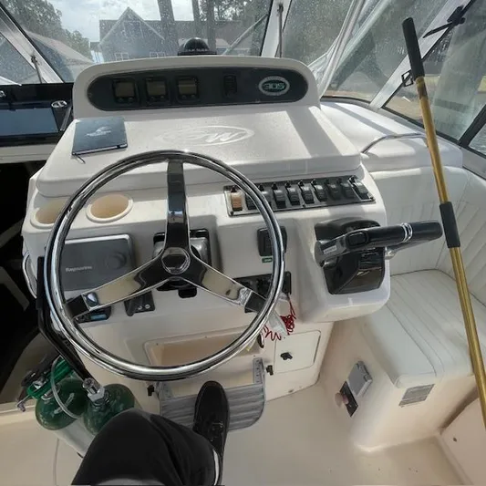 Freedom Yacht Photos Pics Helm area closed down