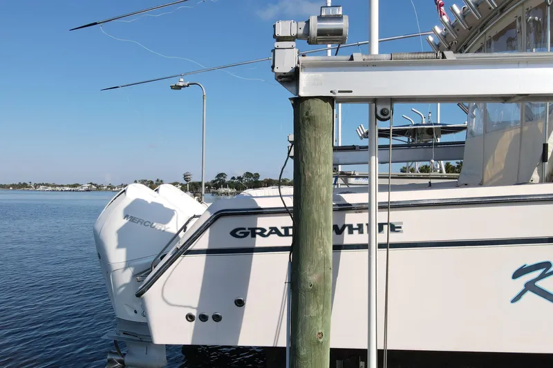 Kristy Lynn Yacht Photos Pics 2010 Grady-White Express 330 boat docked with Mercury engines.