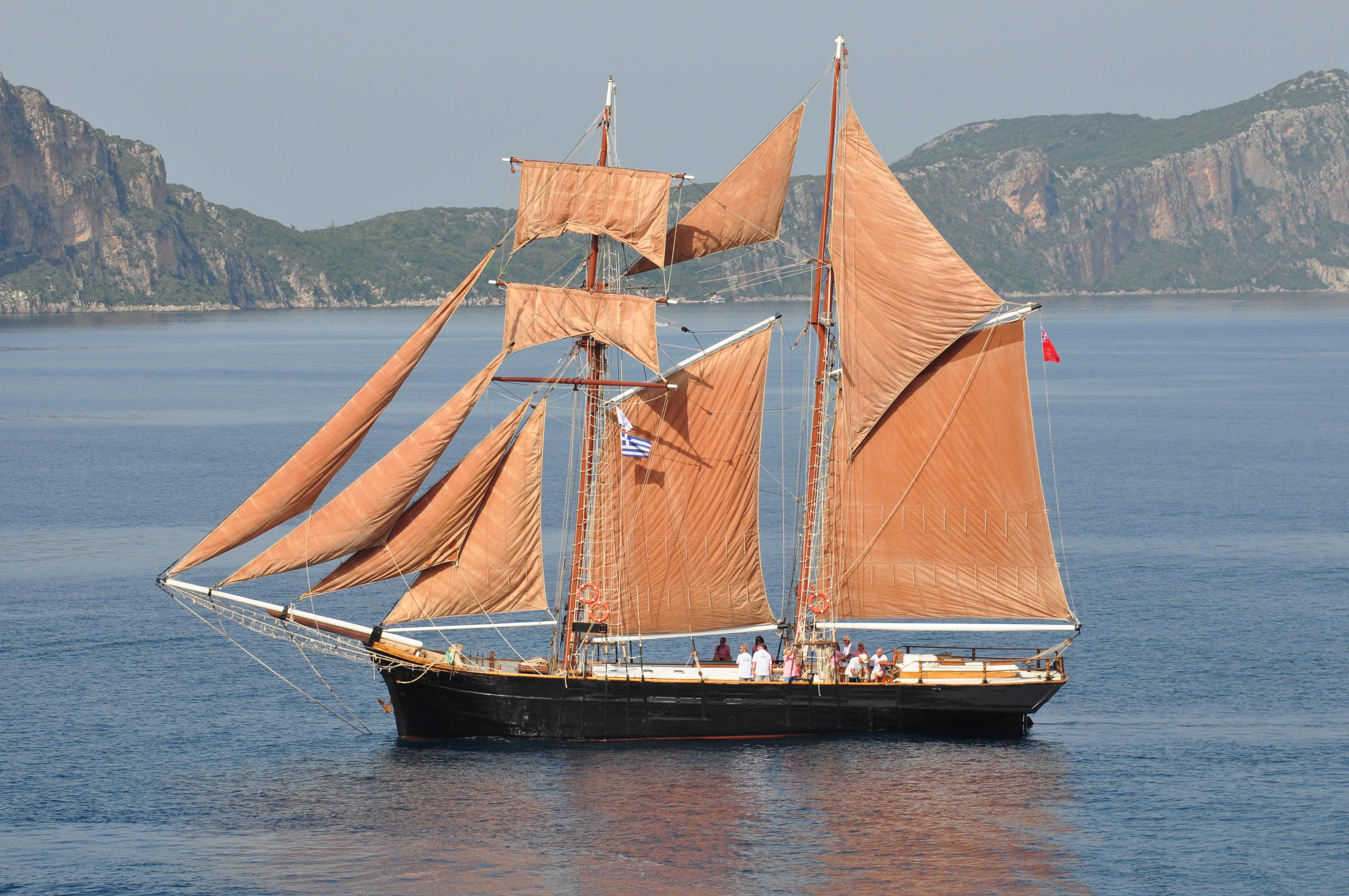 classic sailboat schooner