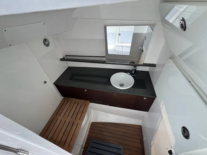  Yacht Photos Pics 2019 Everglades 340 Dual Console- Head