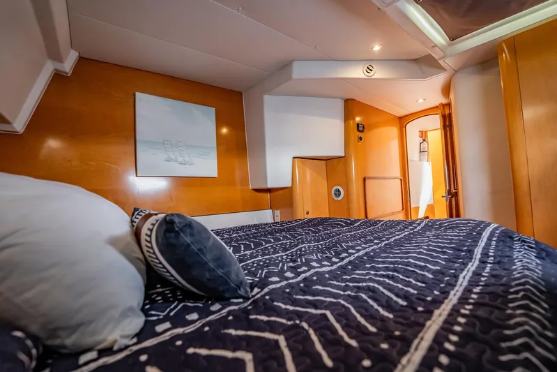 Bellamaggio Yacht Photos Pics Luxurious cabin interior of 2008 Fountaine Pajot Salina 48 Evolution yacht.