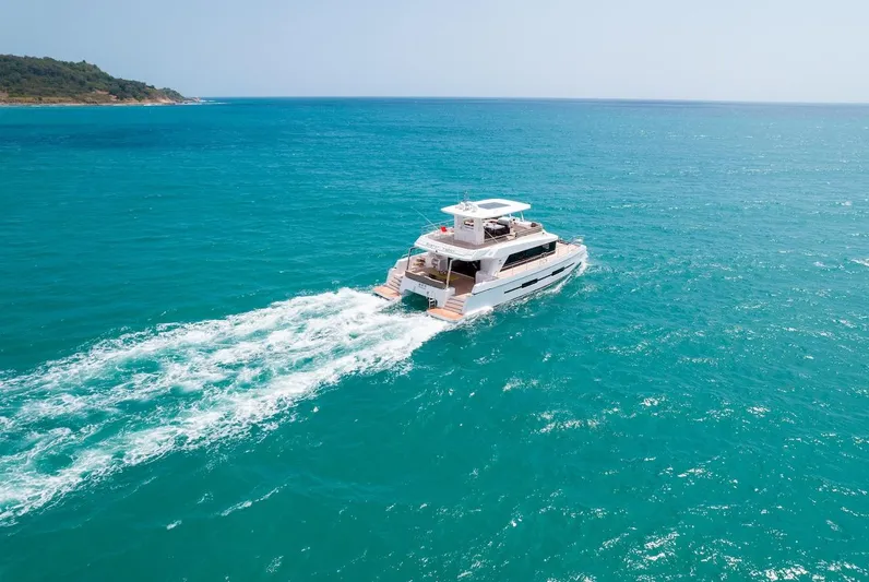 Diamond Yachts Ef56 Yacht Photos Pics 2024 Catamaran Diamond Yachts EF56 cruising in open blue waters.