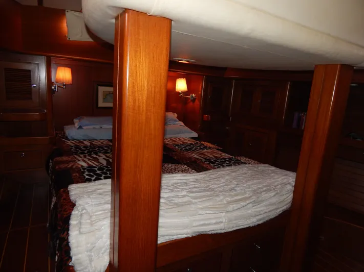 Deep Blue Yacht Photos Pics Luxurious cabin interior of 2002 Northwind sailing yacht.