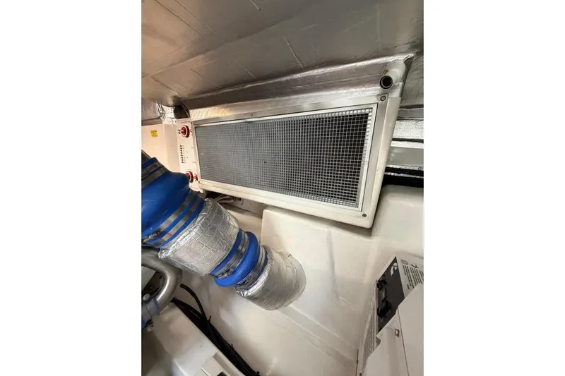  Yacht Photos Pics Engine room ventilation system in 2023 Maritimo M600 yacht.